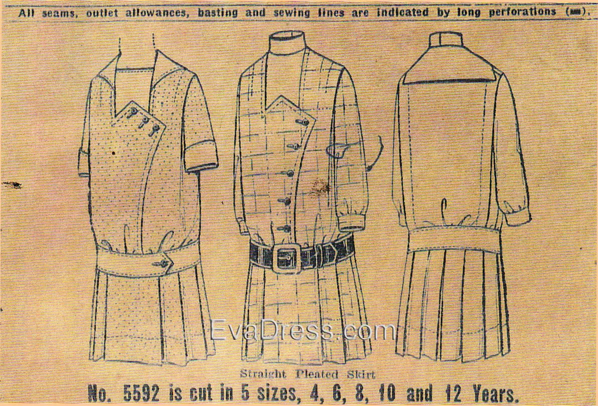 1910's Girl's Dress, D10-5592