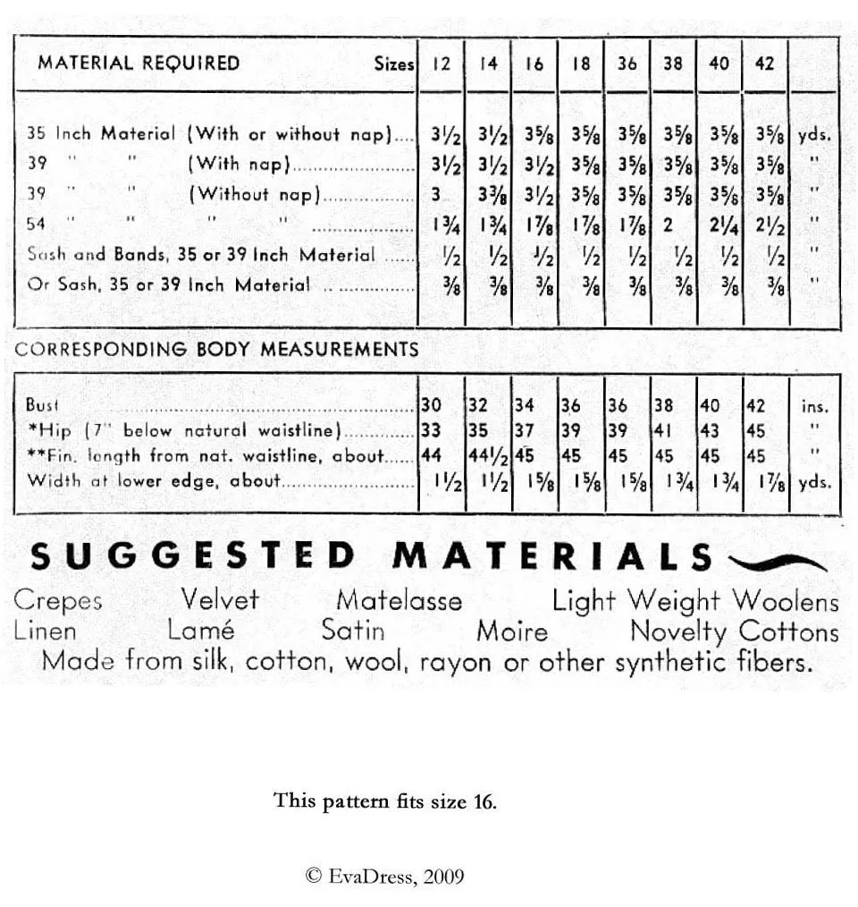 1935 Molyneux Dinner Gown E30-8212