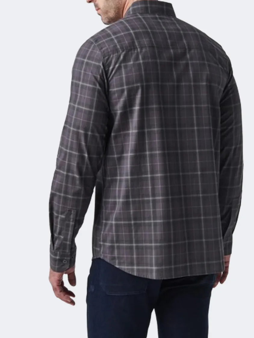 5-11 Igor Men Tactical Shirt Black Plaid