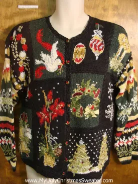 80s Holiday Decorations Ugly Christmas Sweater