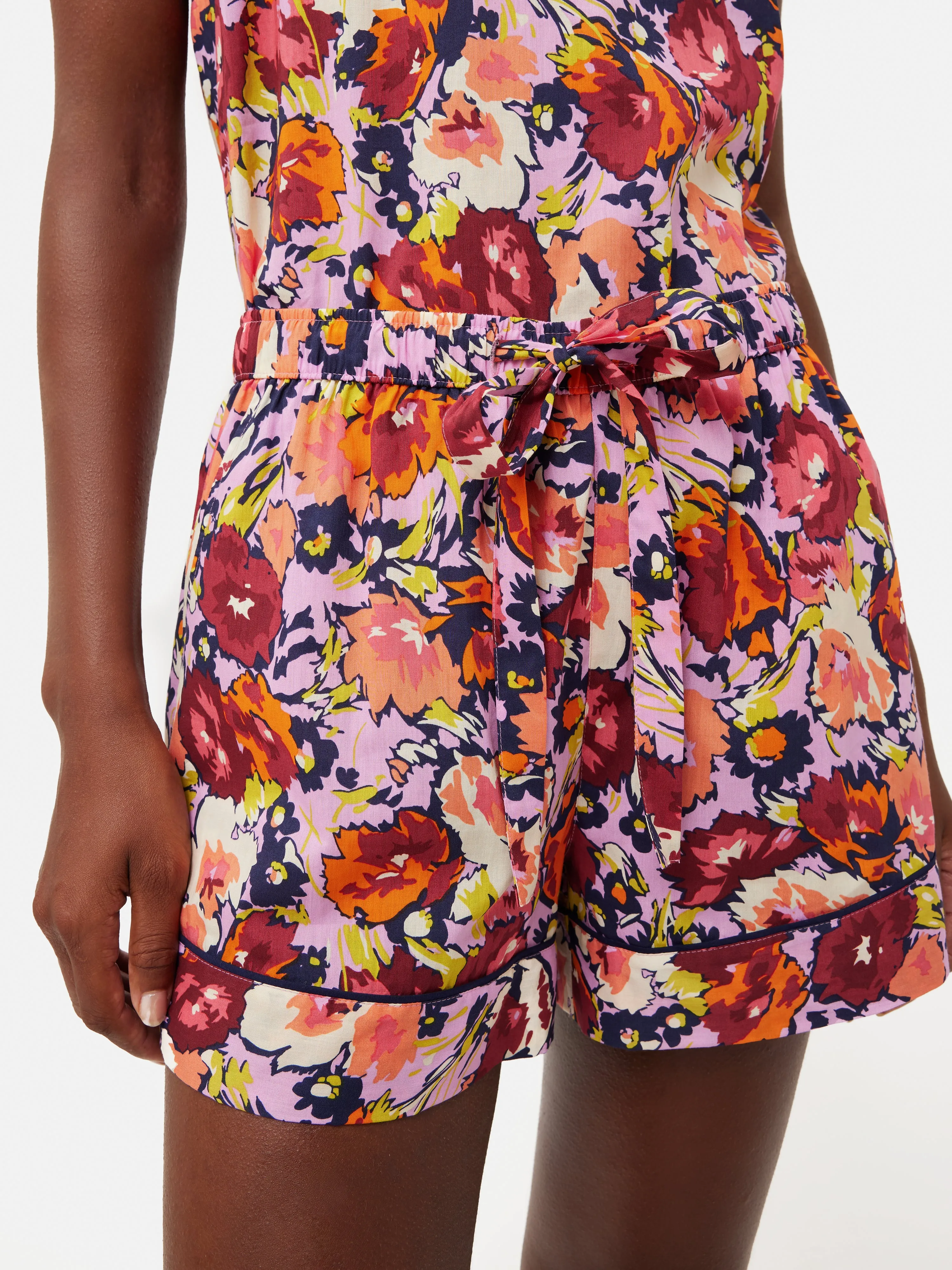 Abstract Meadow Cami & Shorts | Pink