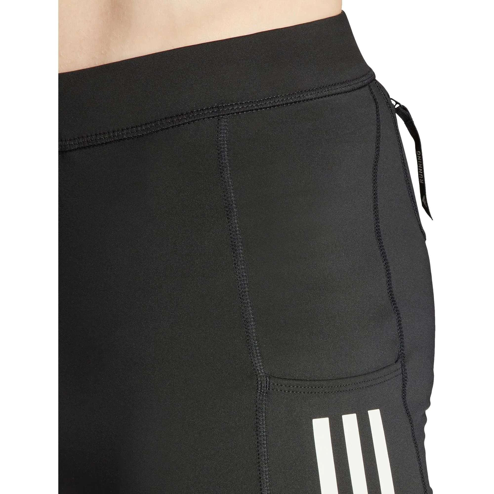 adidas Own The Run Mens Short Running Tights - Black