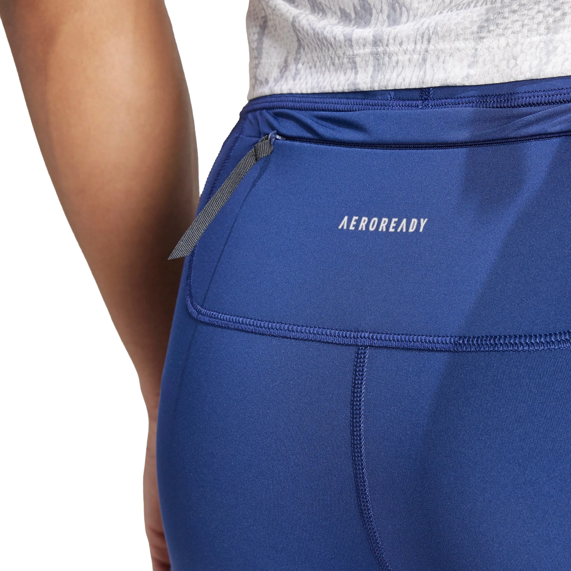 adidas Own The Run Mens Short Running Tights - Blue