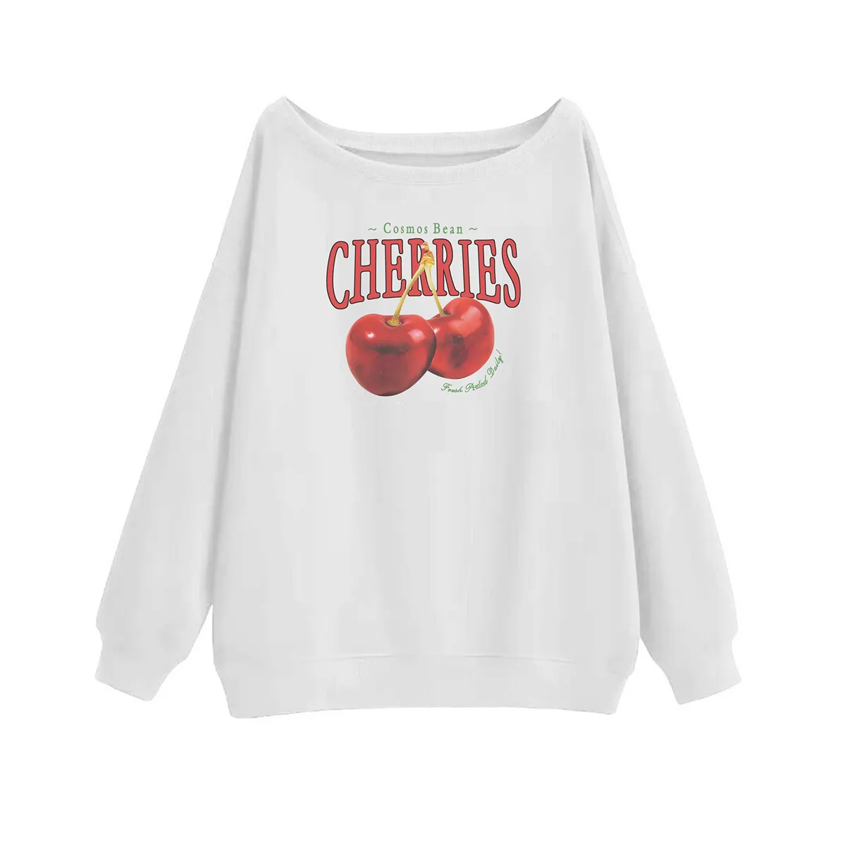 AG Women's American Cherry Retro Print Off The Shoulder