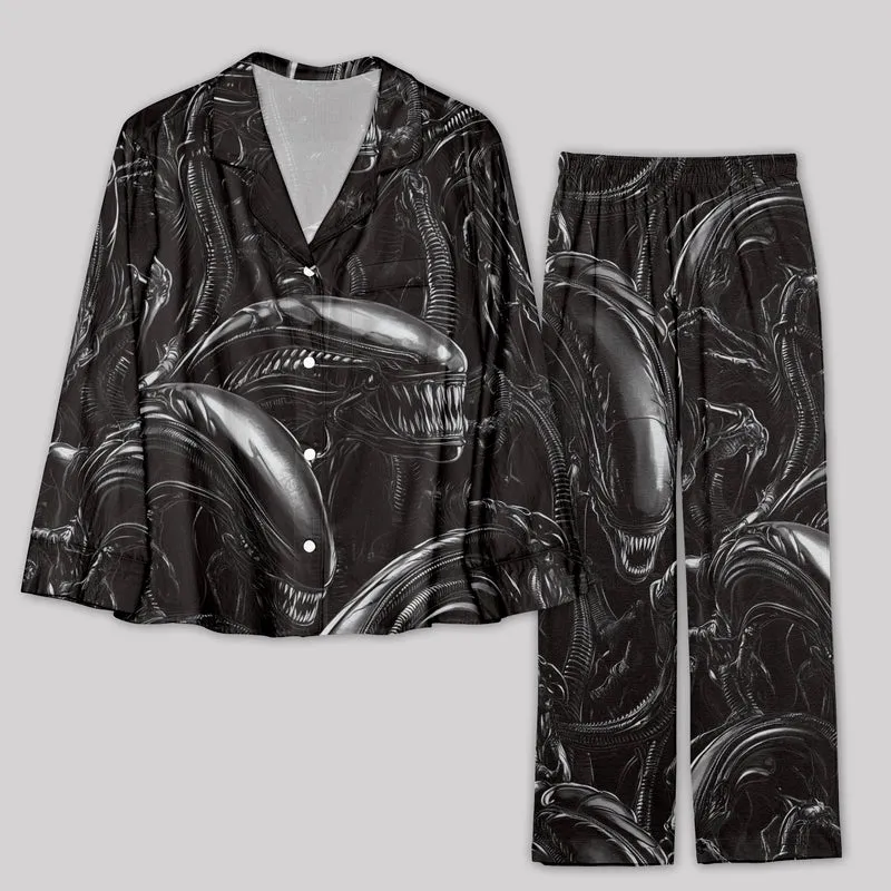 Alien Black Pajamas Set