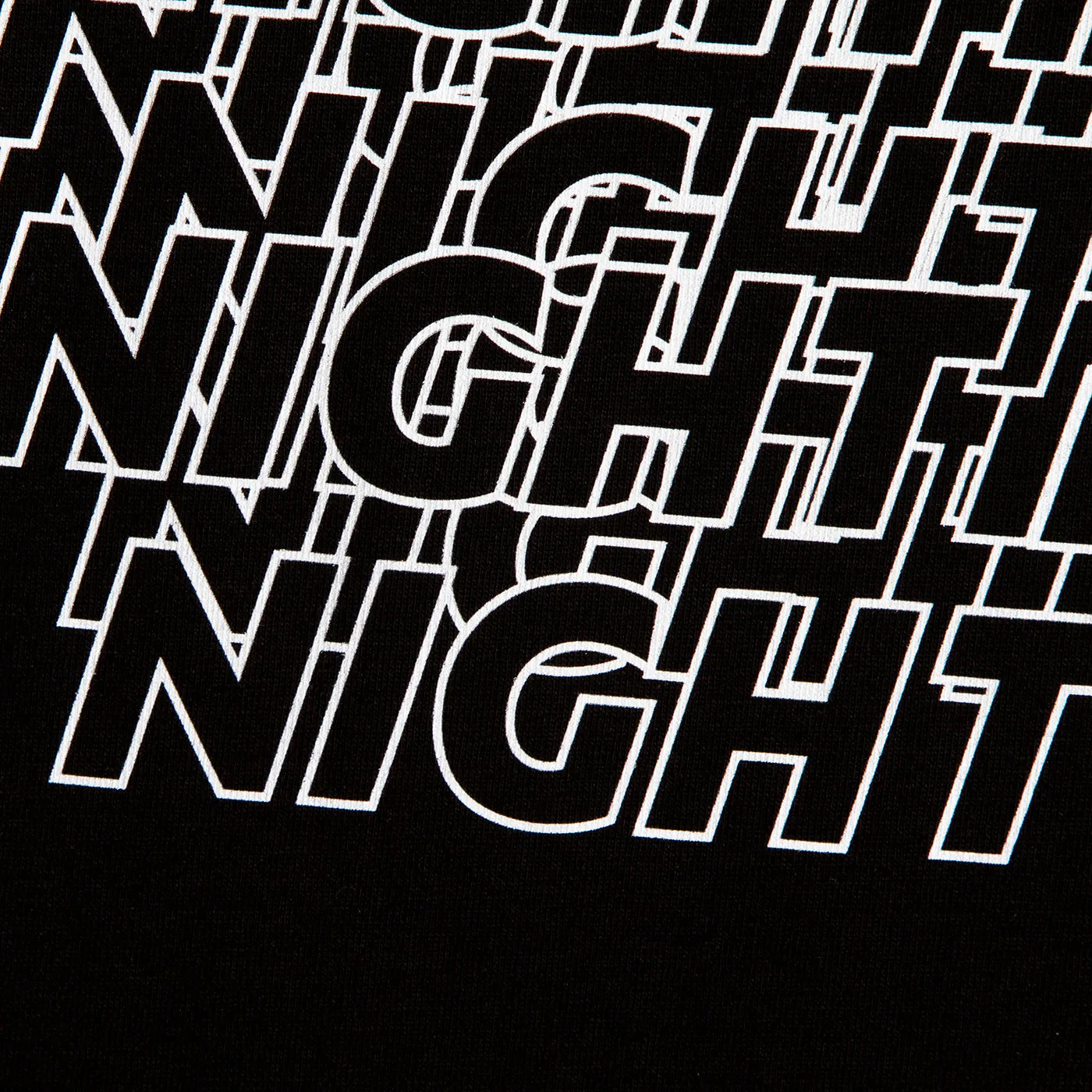 All Night House Back Print - Tshirt - Black