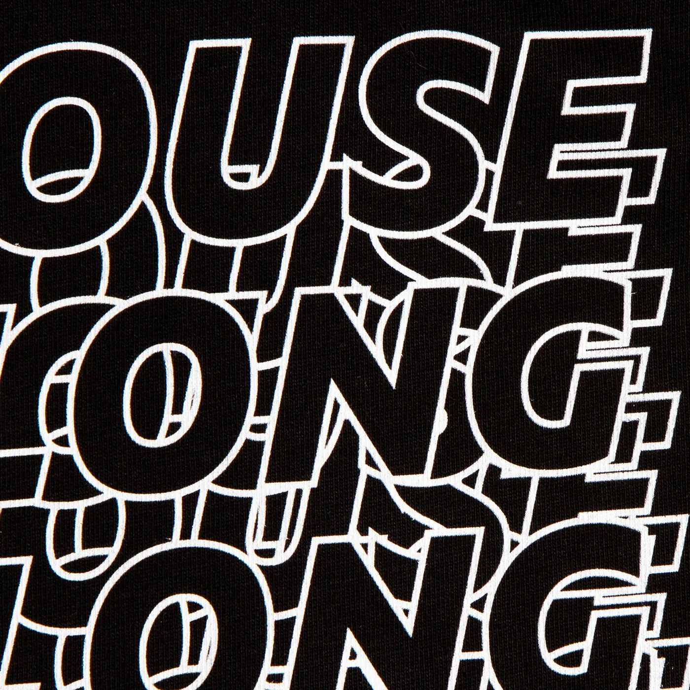 All Night House Back Print - Tshirt - Black