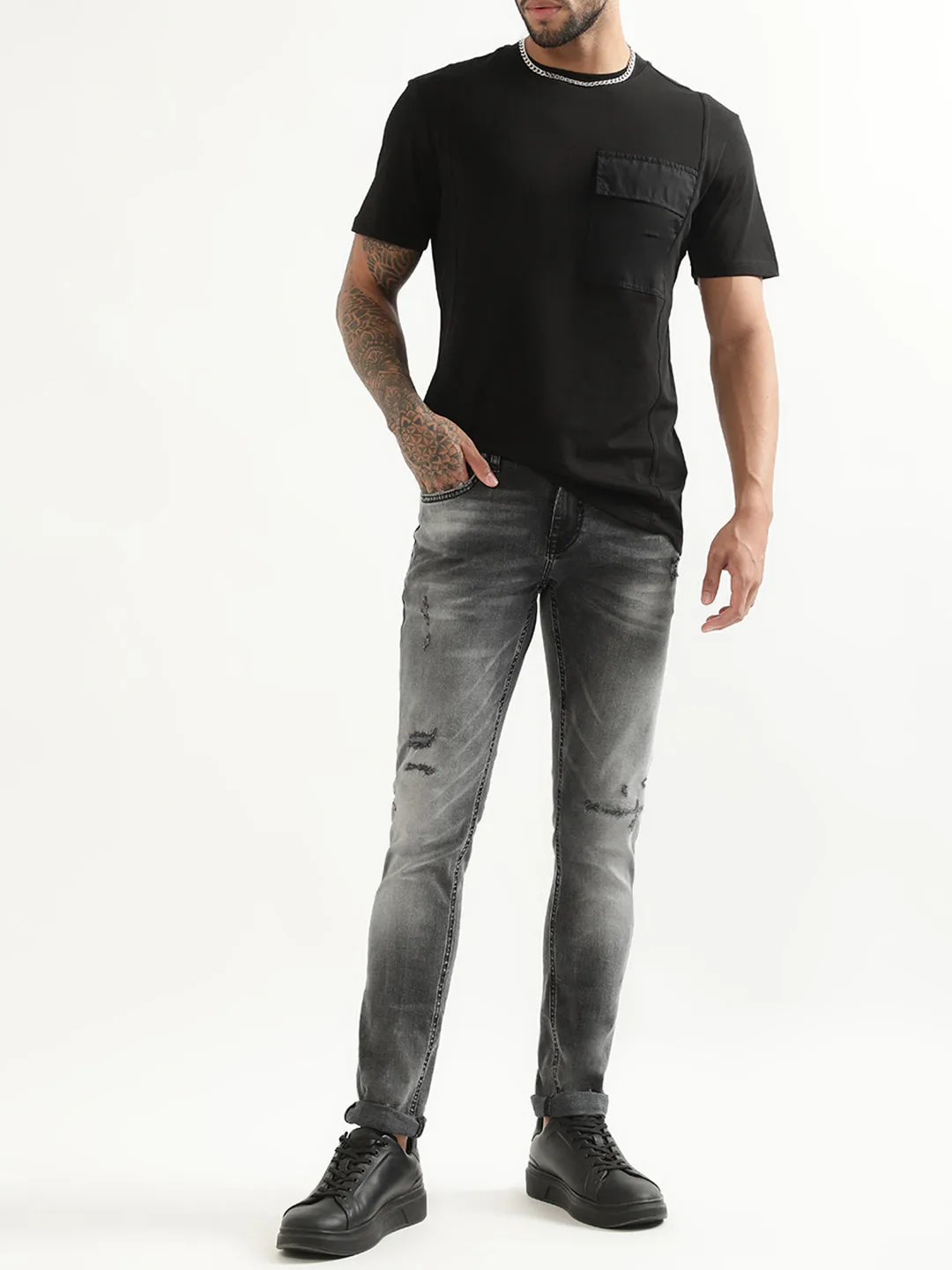 Antony Morato Black Regular Fit T-Shirt