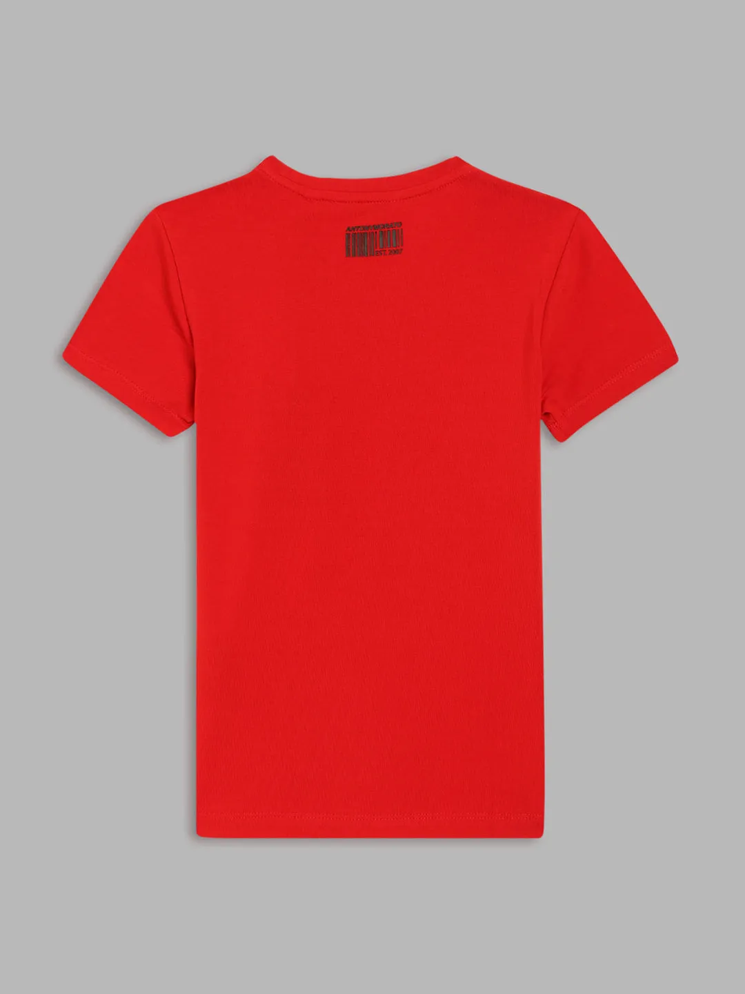 Antony Morato Kids Red Logo Regular Fit T-Shirt