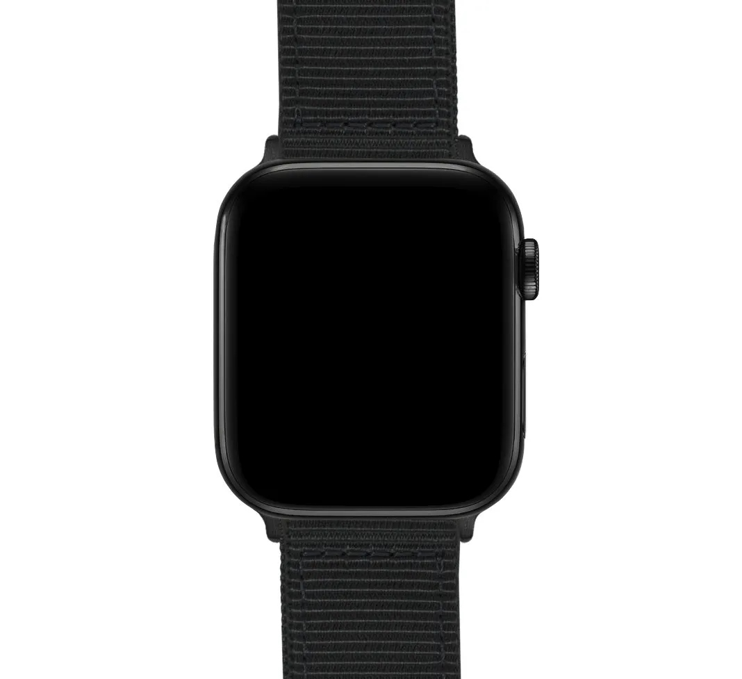 Apple Watch Two Piece NATO® Style Black Watch Band