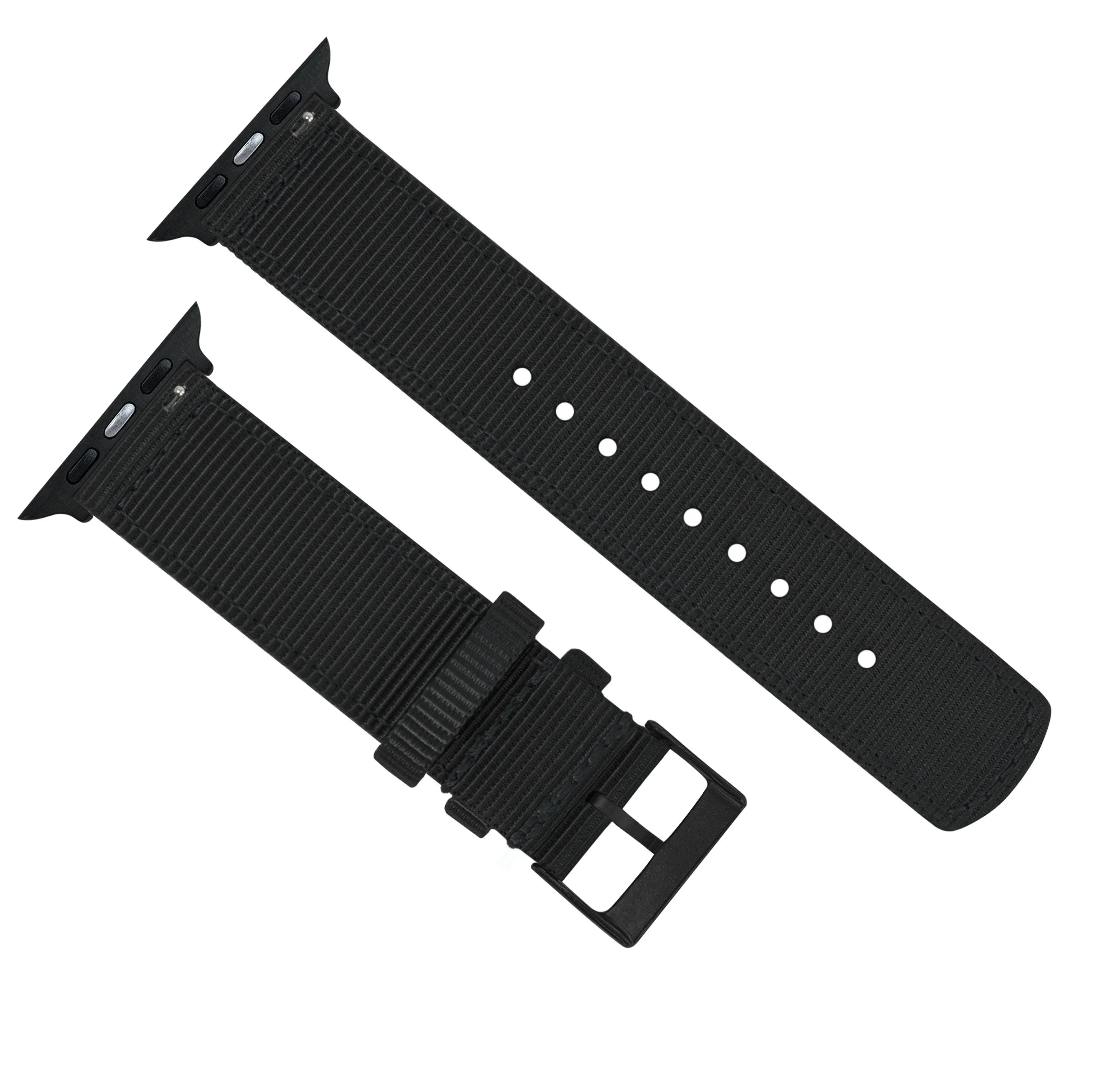 Apple Watch Two Piece NATO® Style Black Watch Band