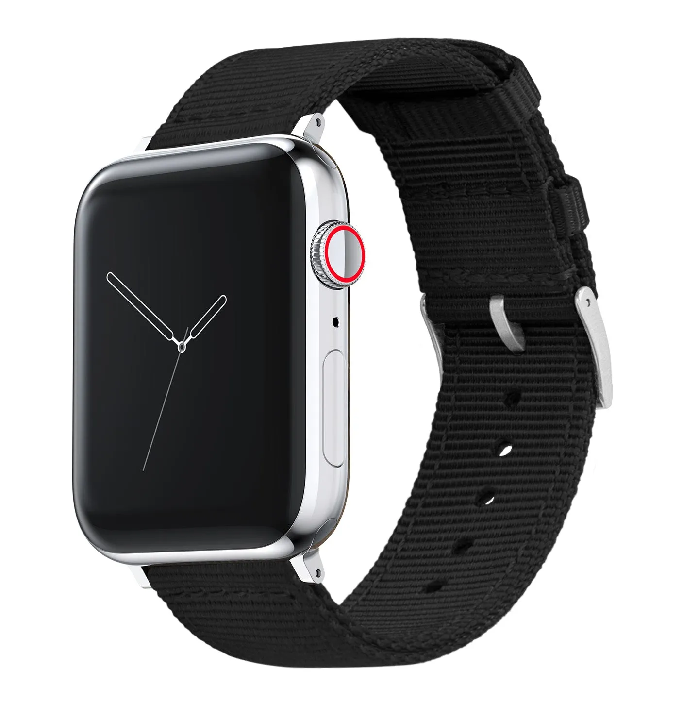 Apple Watch Two Piece NATO® Style Black Watch Band