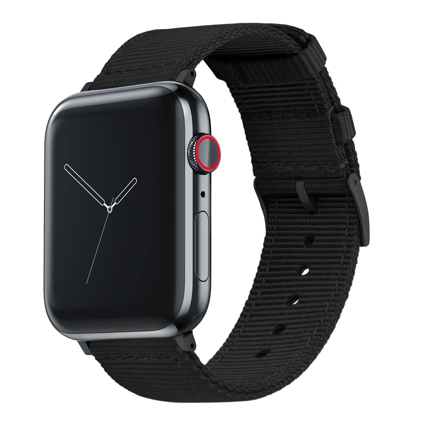 Apple Watch Two Piece NATO® Style Black Watch Band