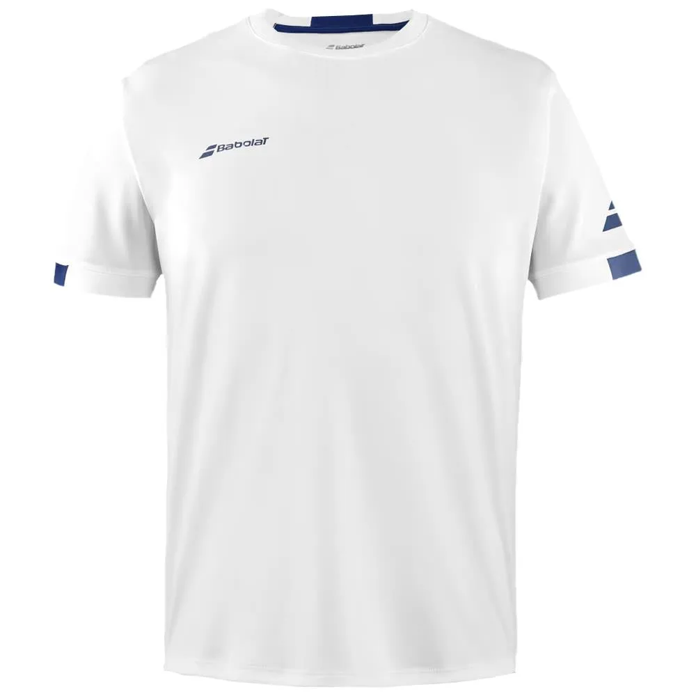 Babolat Boys Play Crew Neck Tee - White