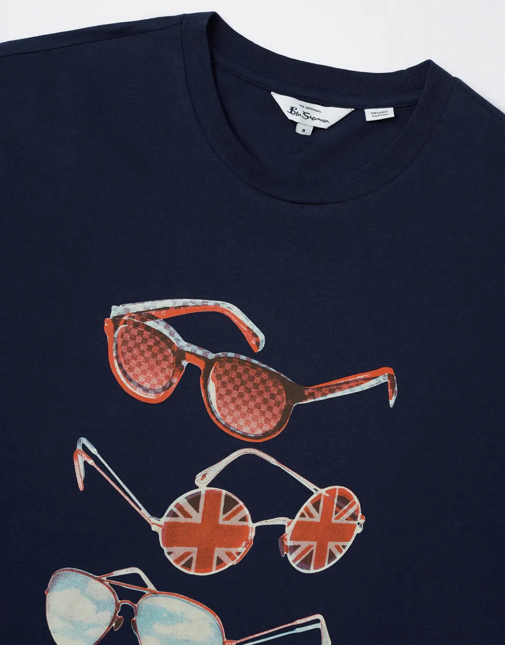 Ben Sherman Summer Shades Print Marine T-Shirt