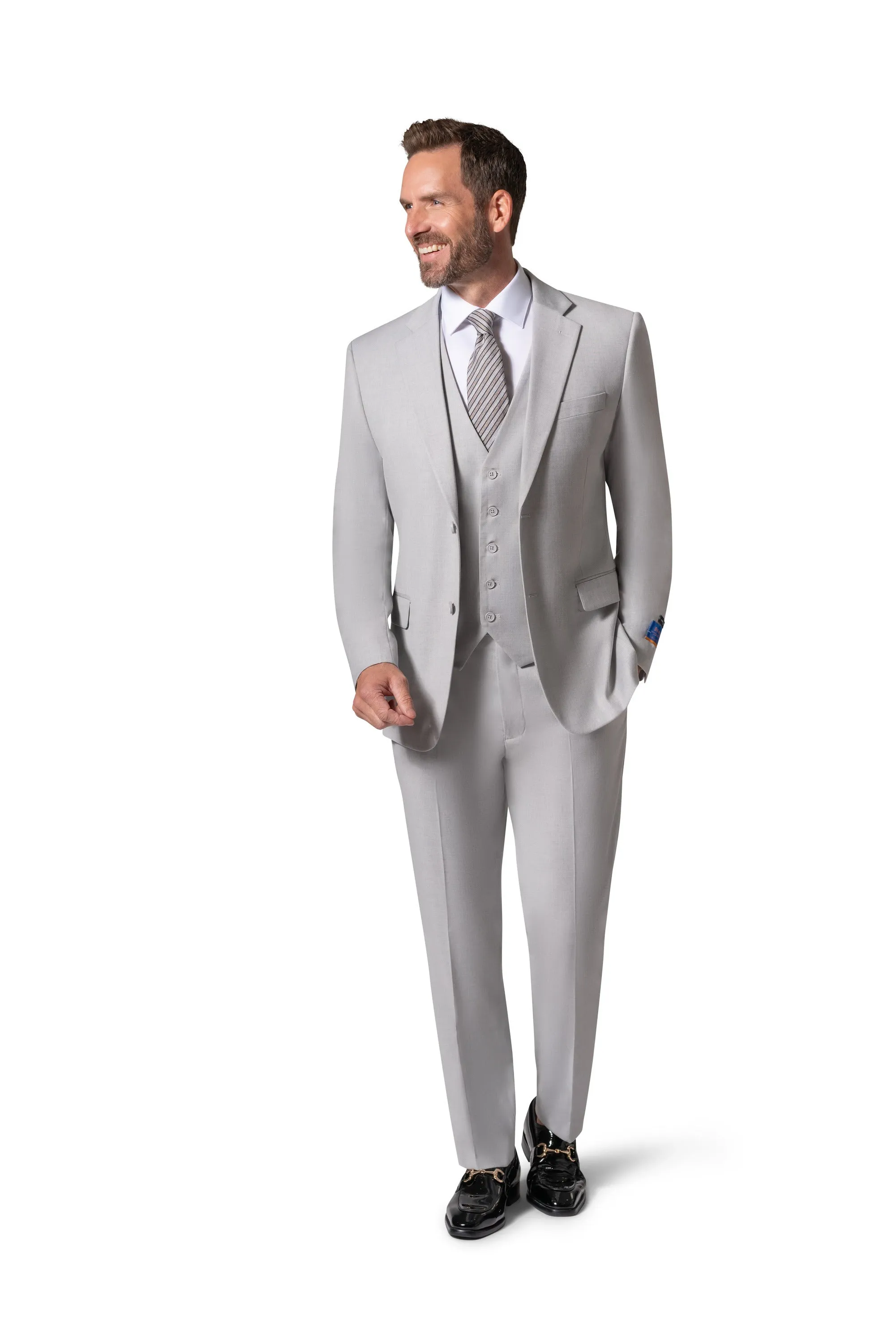 Berragamo MARCO 003 Slim Fit Suit - Grey