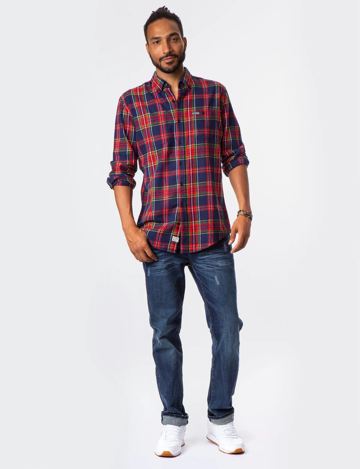 BIG PLAID TWILL SHIRT