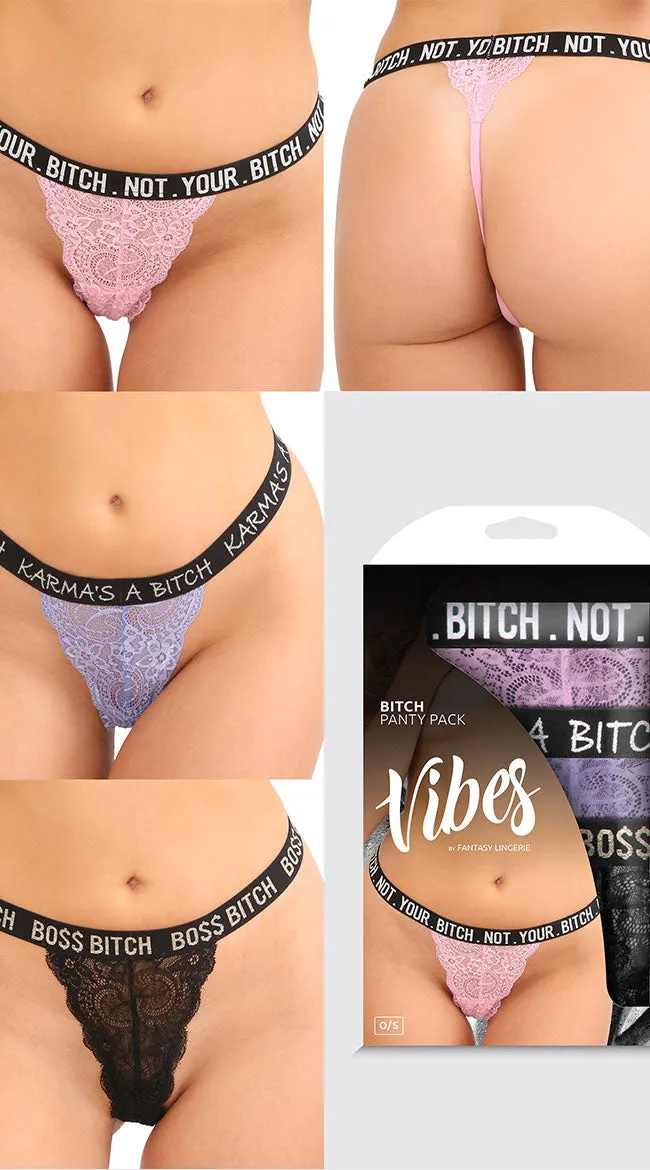 Bitch Babe Panty 3-Pack