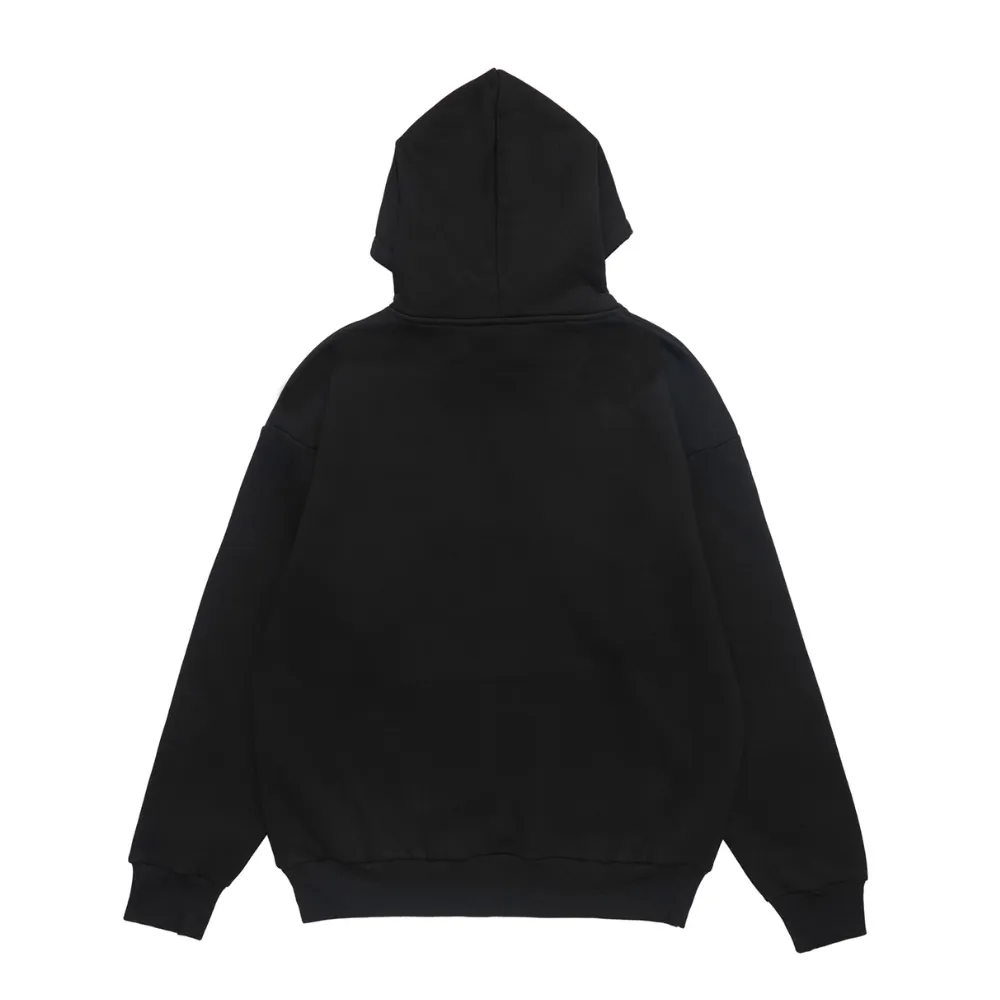 Black Alphabet Hoodie