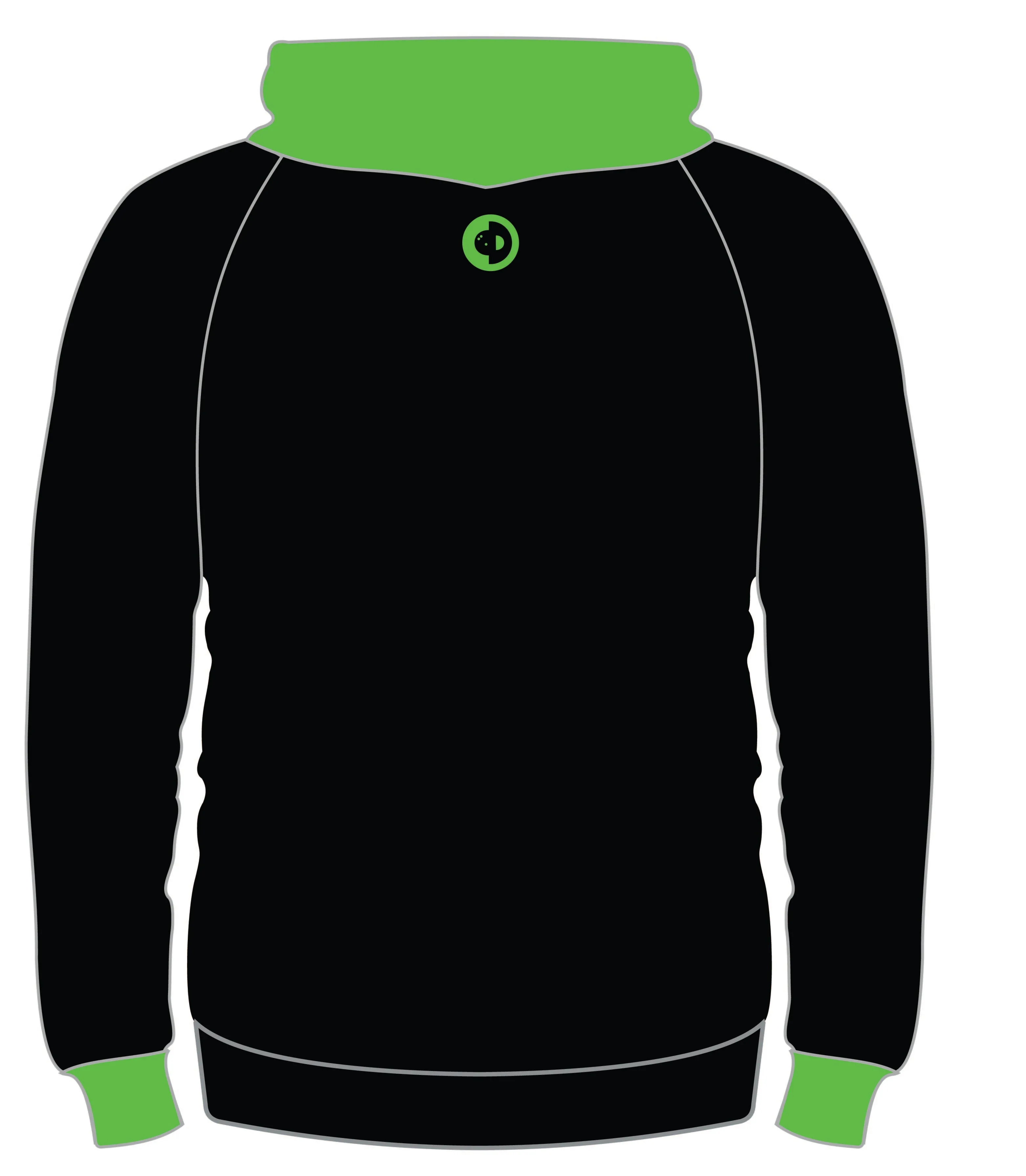 Black and Green Unisex Hoodie