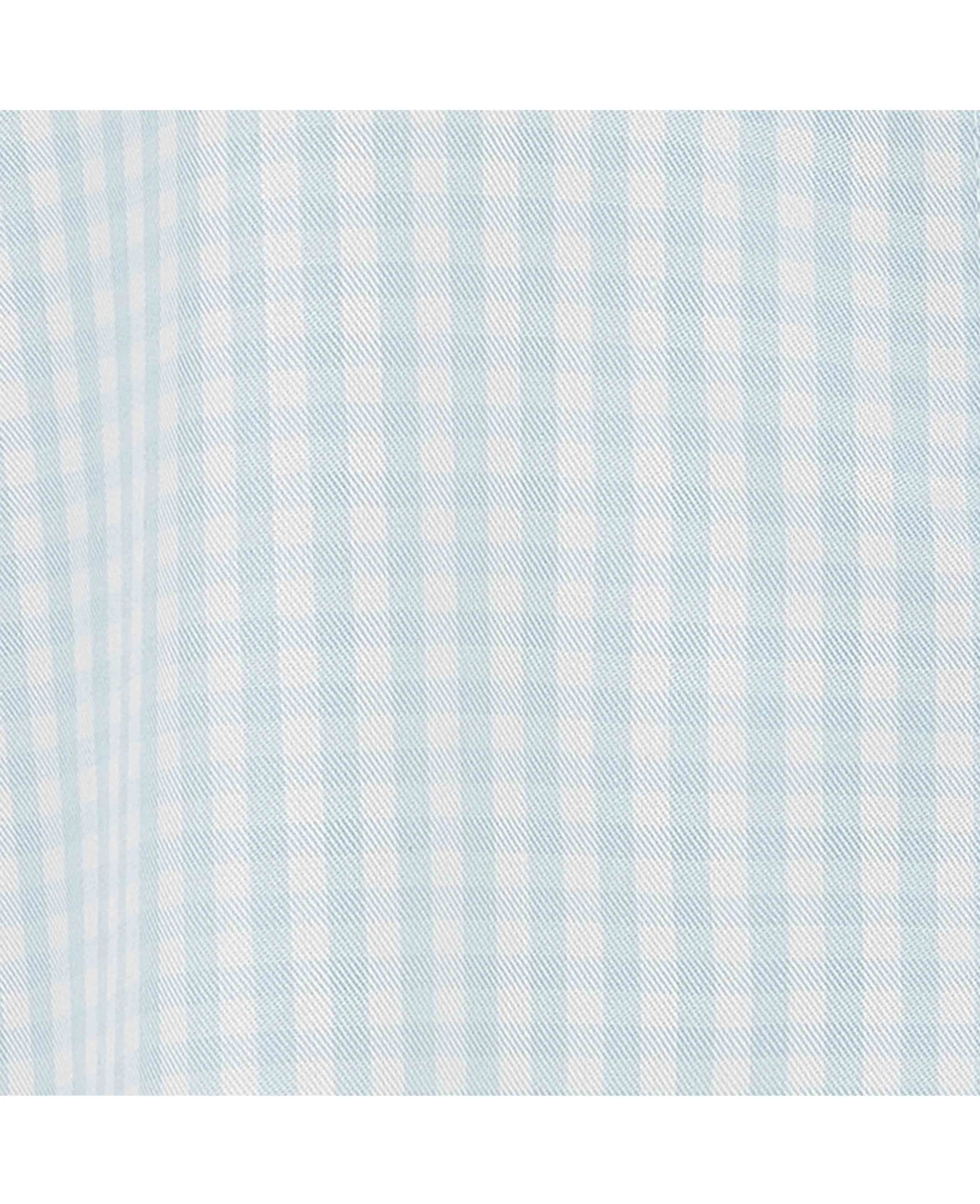 Blue Boyfriend Fit Gingham Check Women's Shirt