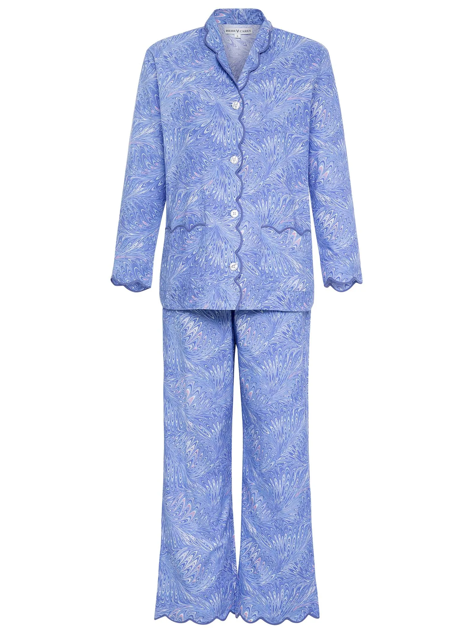 Blue Italian Marble Pajamas