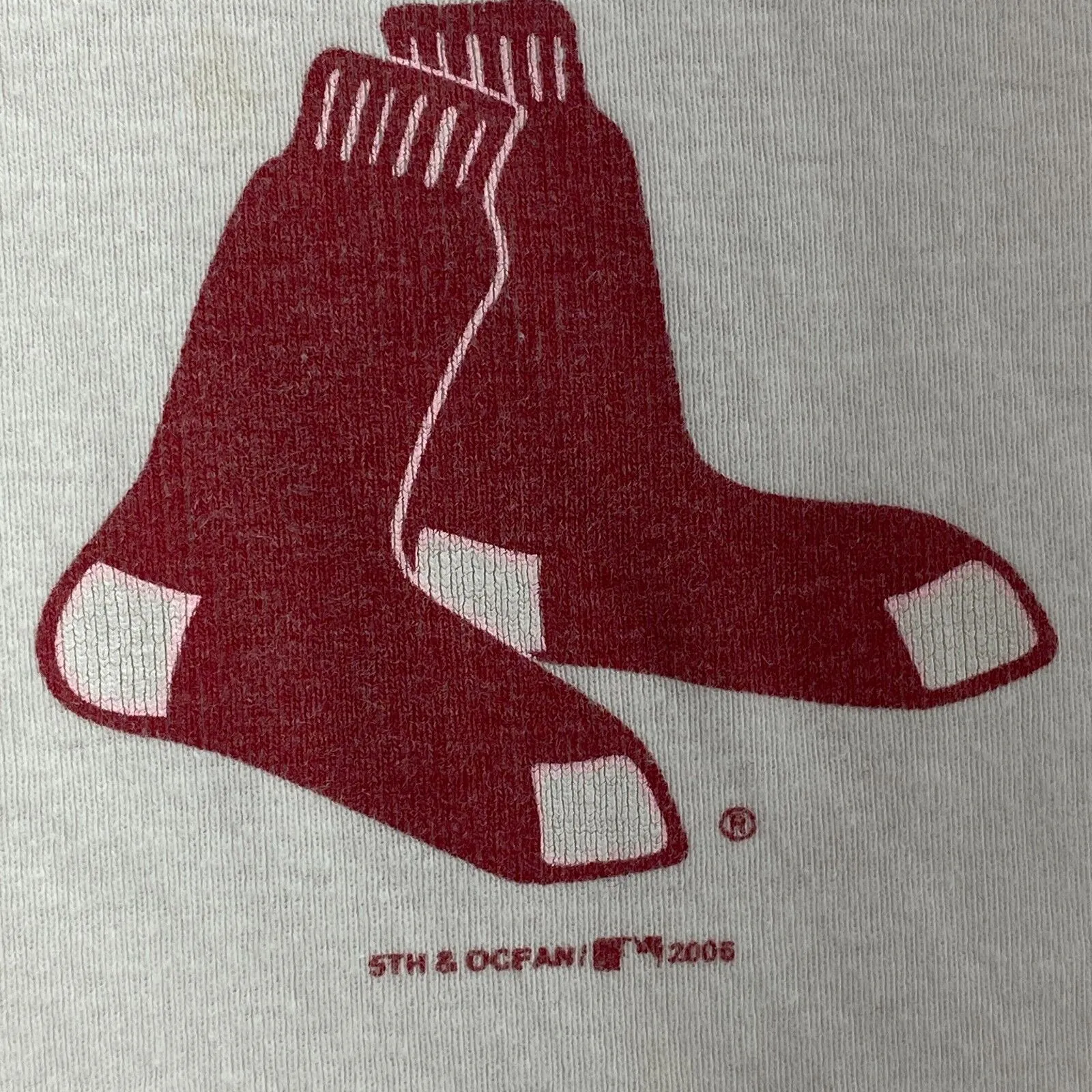 Boston Red Sox 2006 MLB Baseball Vintage White T-shirt Sleeveless Size L Kid's