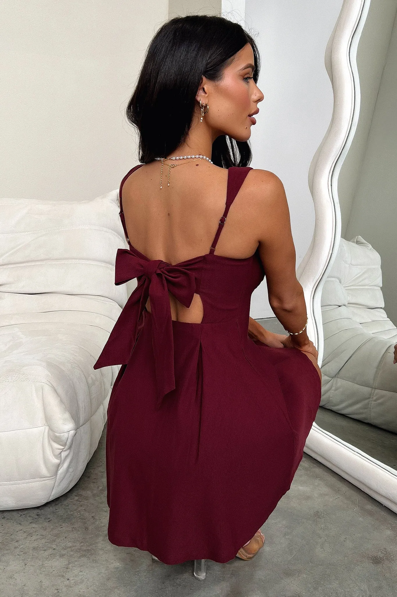 Bransley Dress - Burgundy