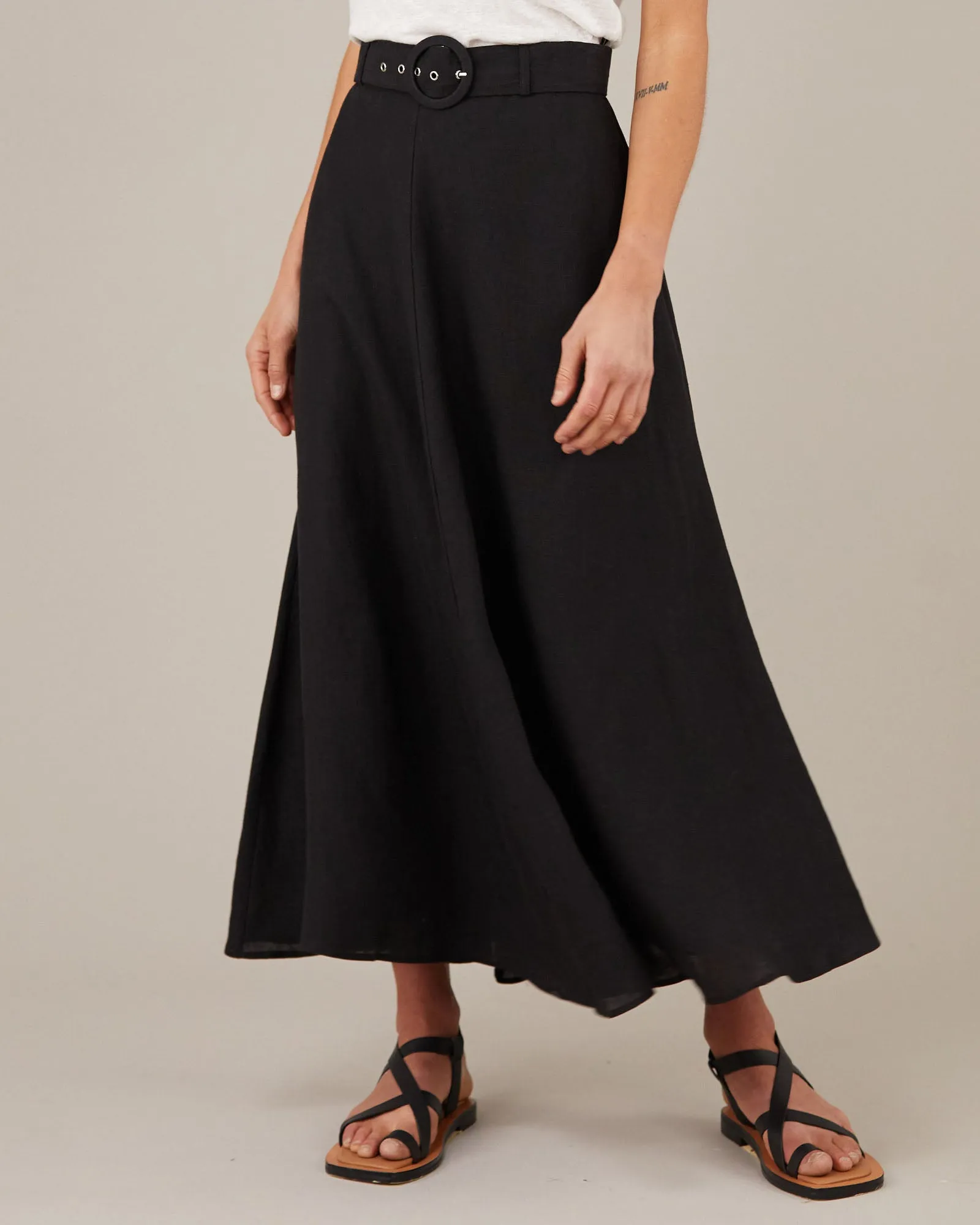 Bridgette Linen Maxi Skirt