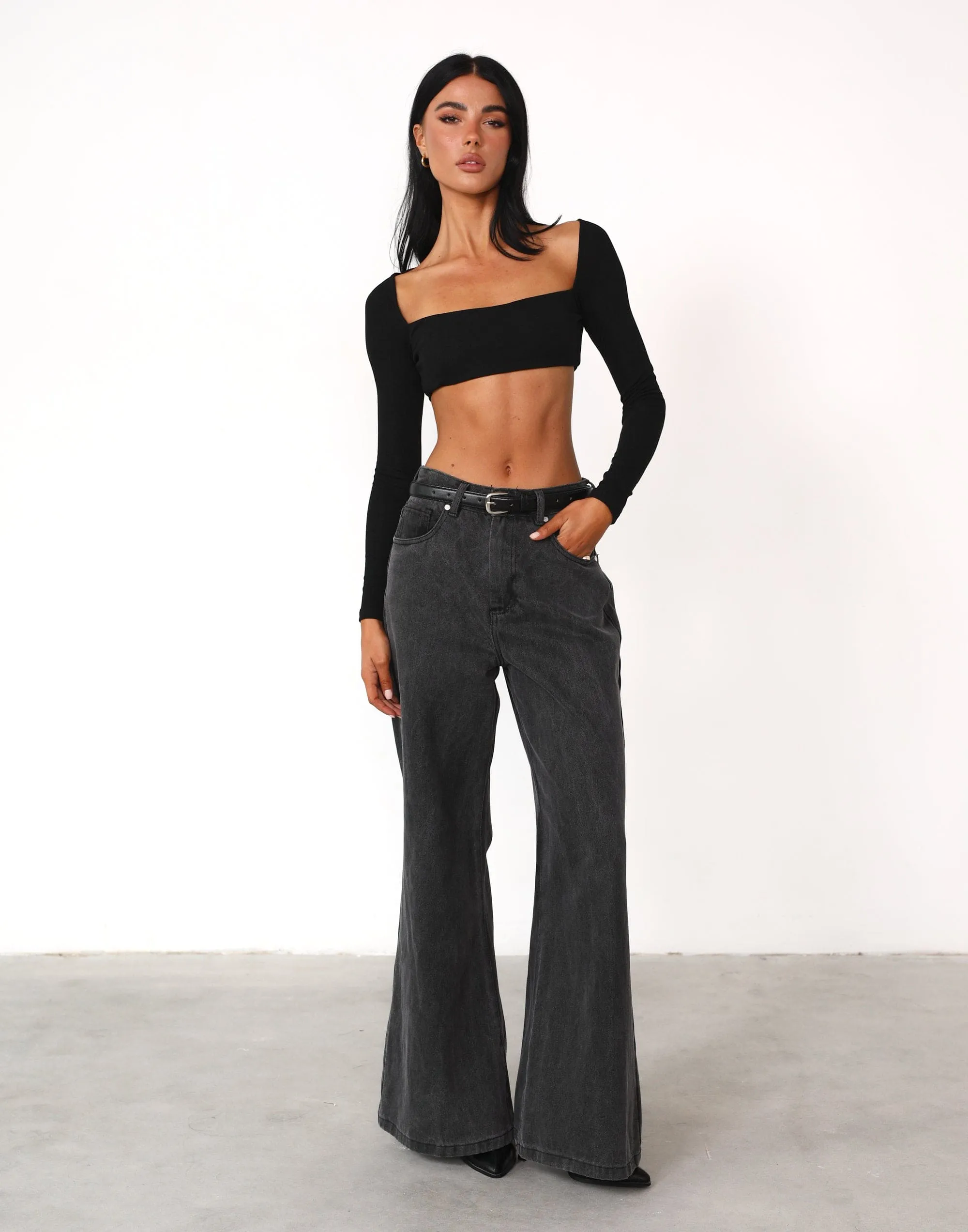 Broadway Crop Top (Black)