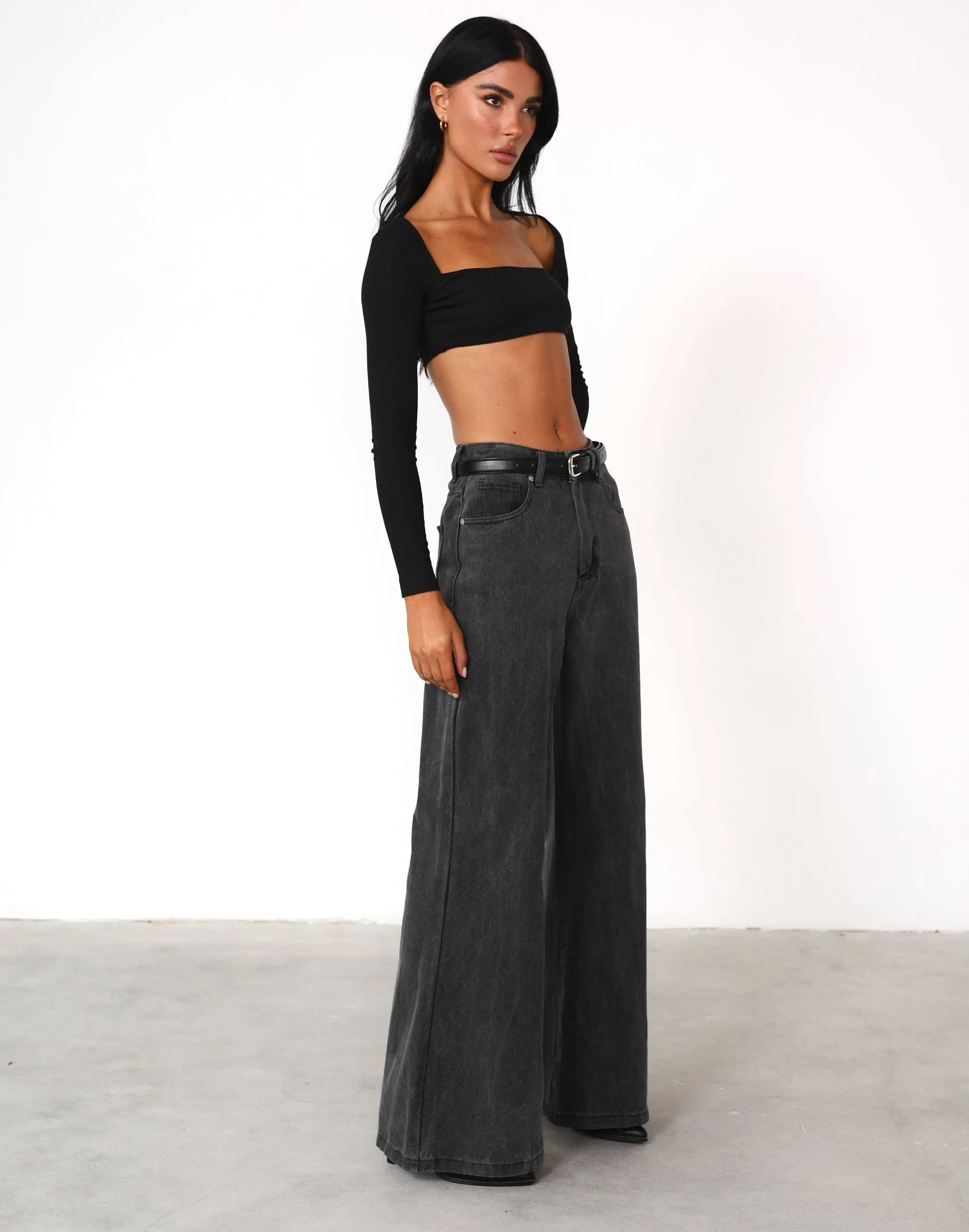 Broadway Crop Top (Black)