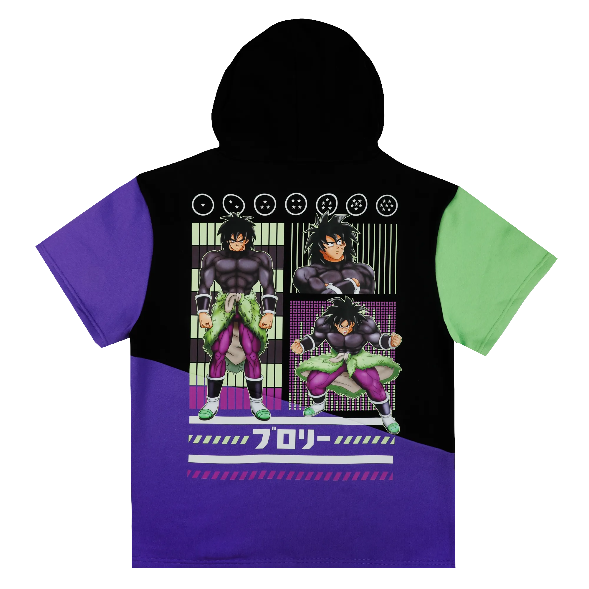 Broly Split Short Sleeve Hoodie