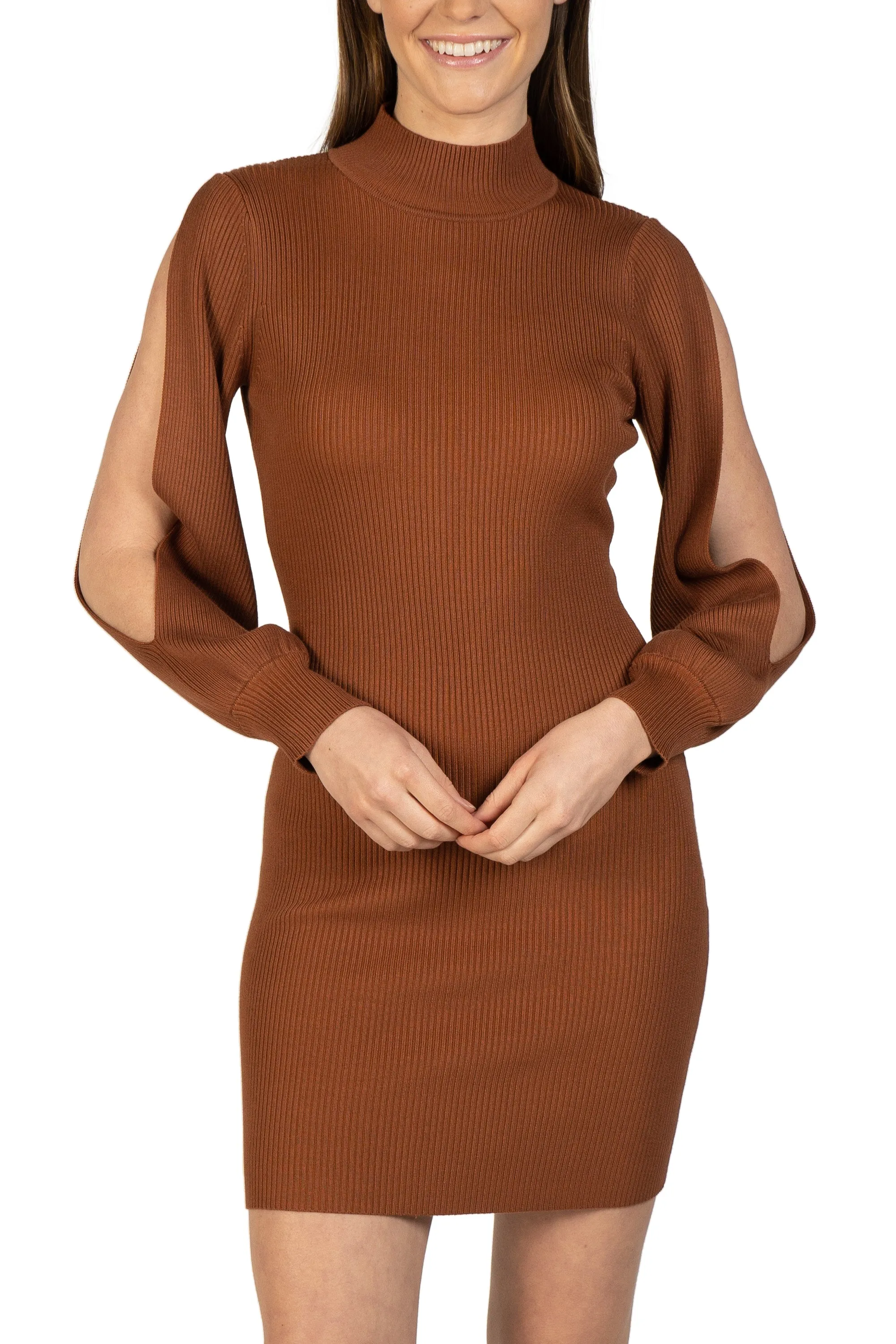 Bubble Sleeve Knit Dress