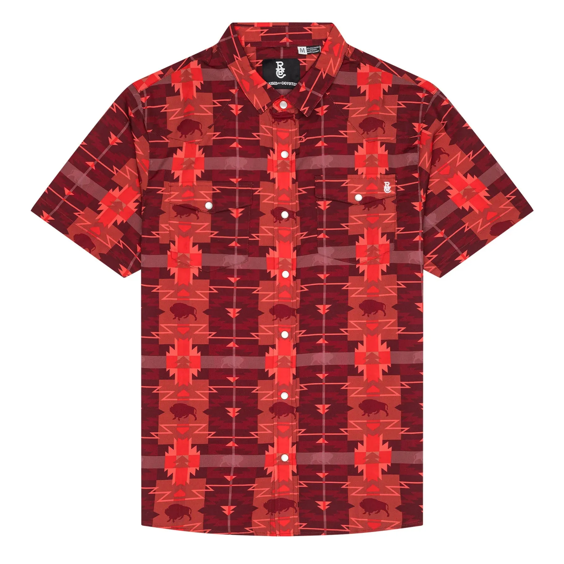 Buffalo Check Plaid Red Pearl Snap - Raised By Coyotes