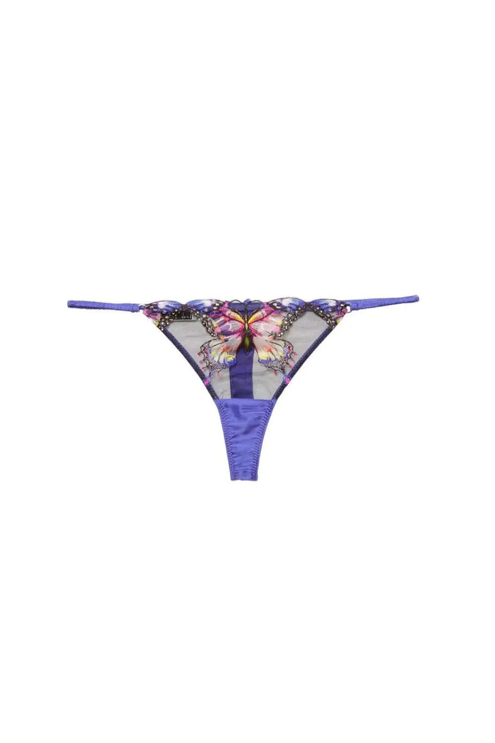 Butterfly Embroidery Thong