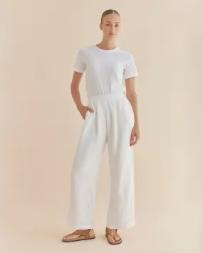 Cancun Linen Pant - White