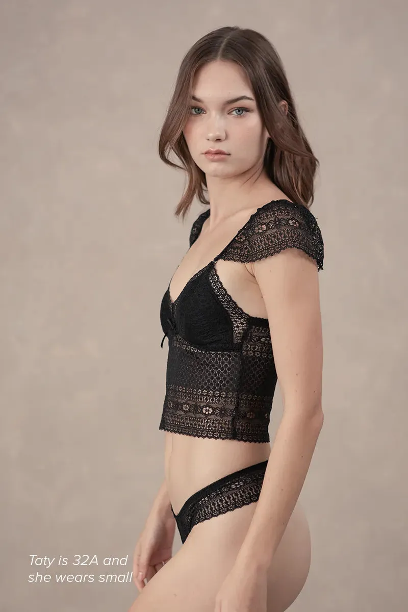 Celiné NOIR Padded Camisole