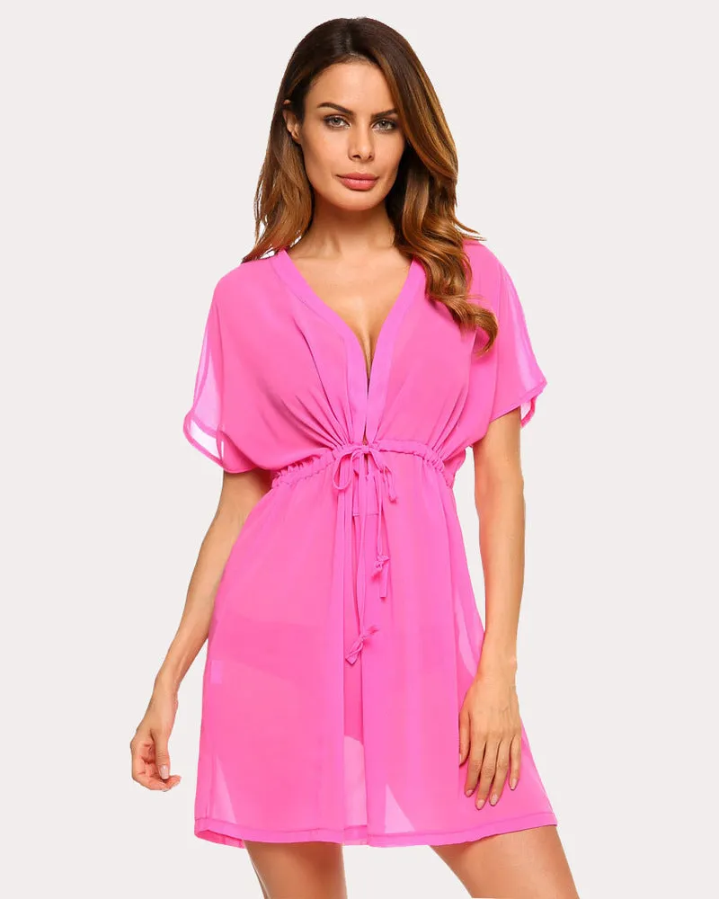 Chiffon Kimono Sheer Beach Coverup