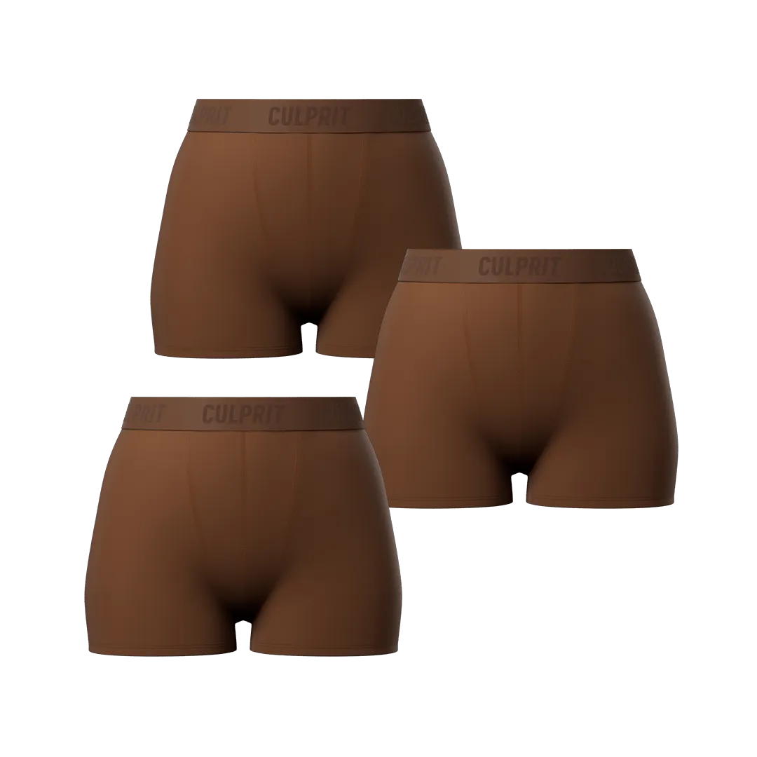 Chocolate Booty Shorts 3-Pack 🍫