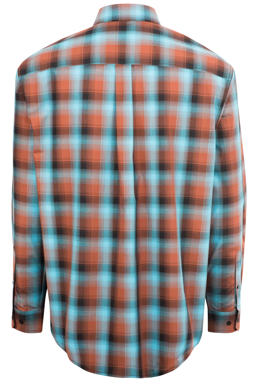 Cinch Plaid Button-Front Shirt - Sequoia