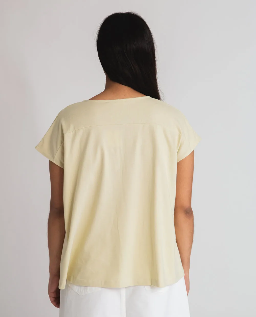 Clarissa Organic Cotton Top In Soft Green