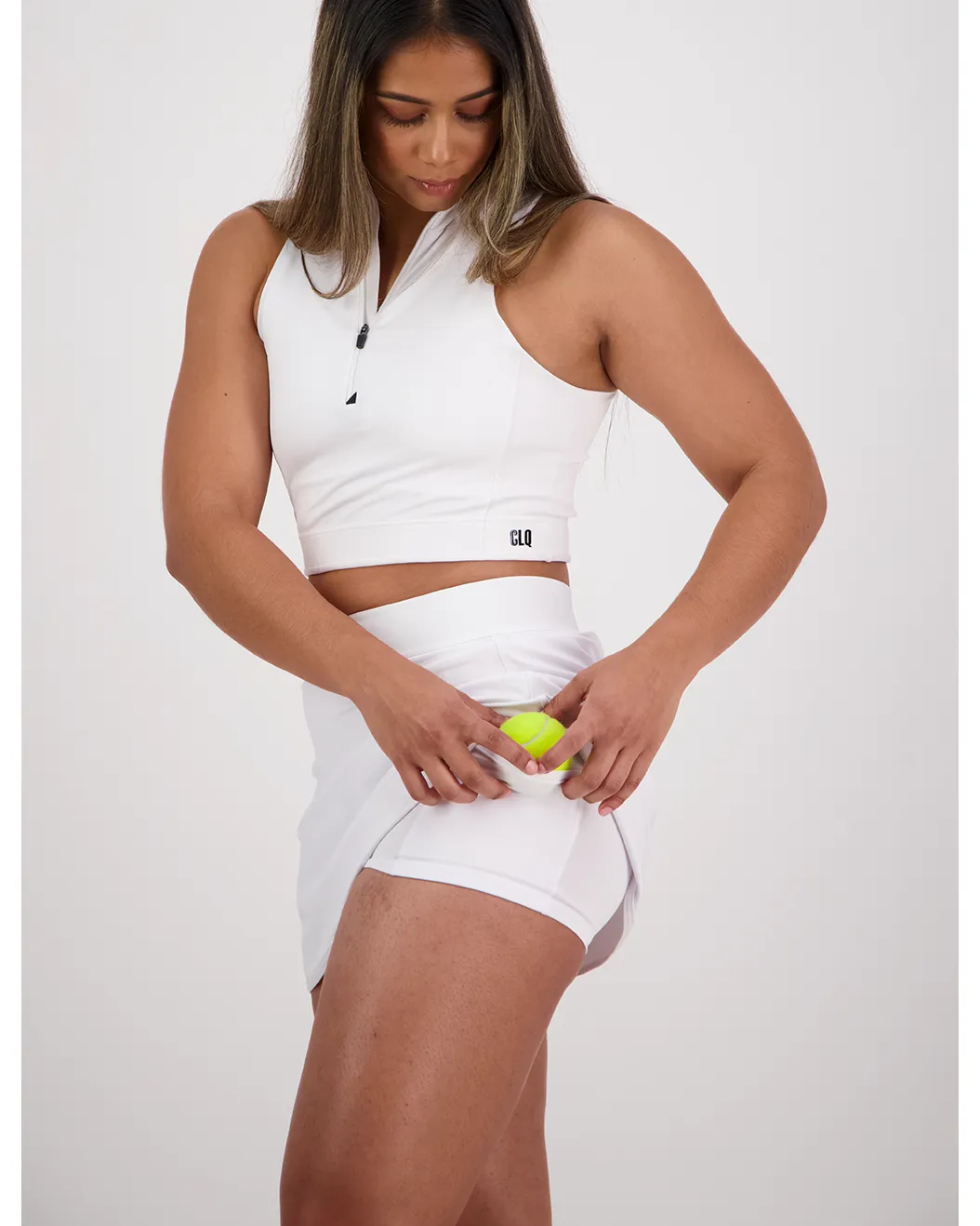 Clique Tennis Skort - White