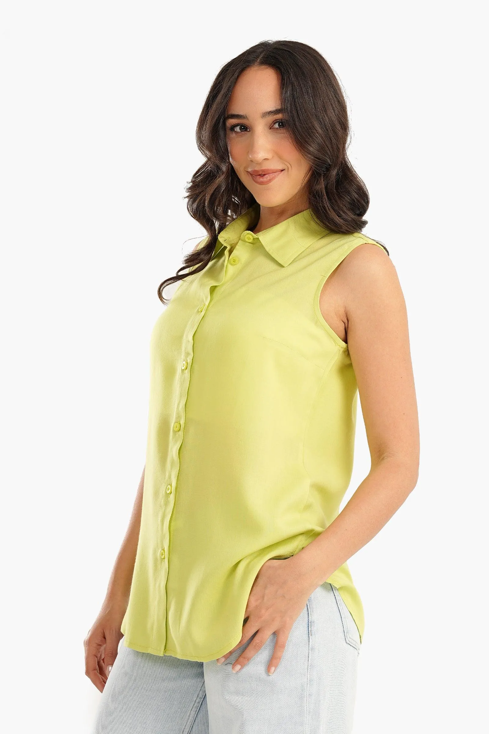 Cotton Sleeveless Shirt