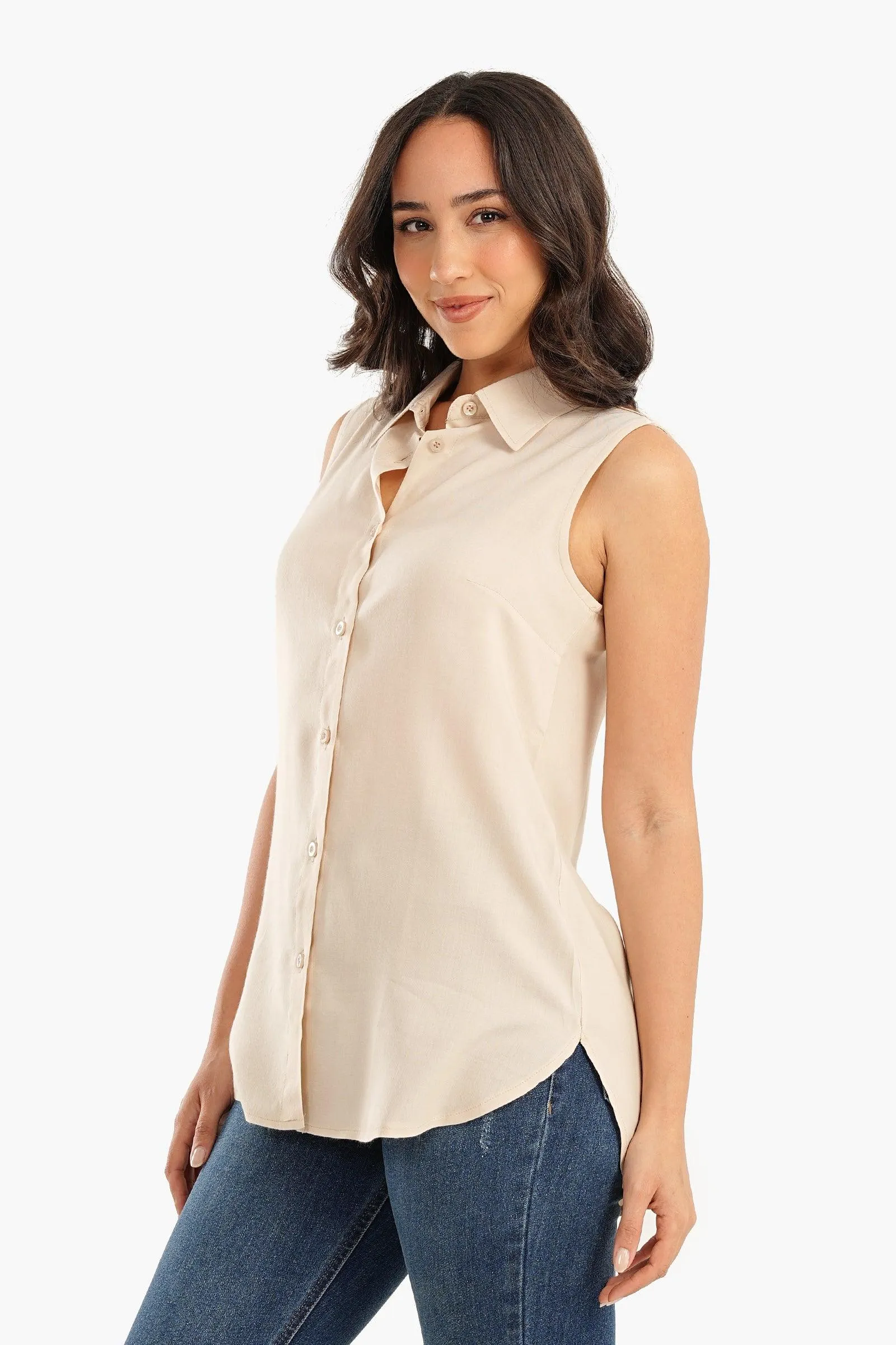 Cotton Sleeveless Shirt