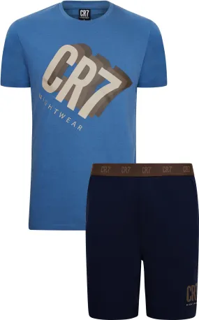 CR7 Men's Loungewear Set - Shorts, Short Sleeve