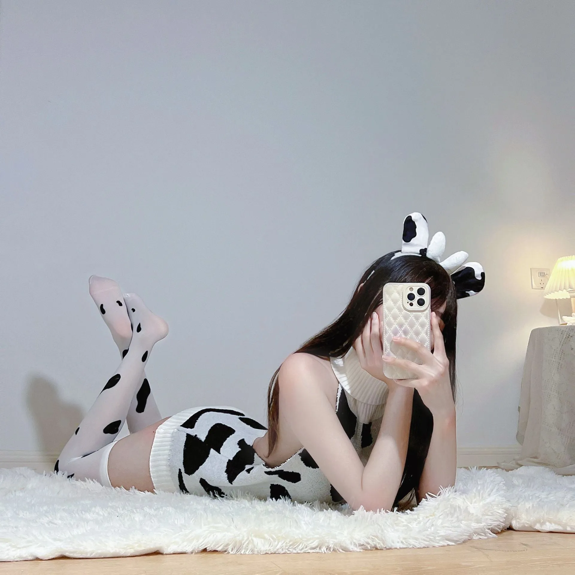 Cute Cow Sweater Pajamas PL53091