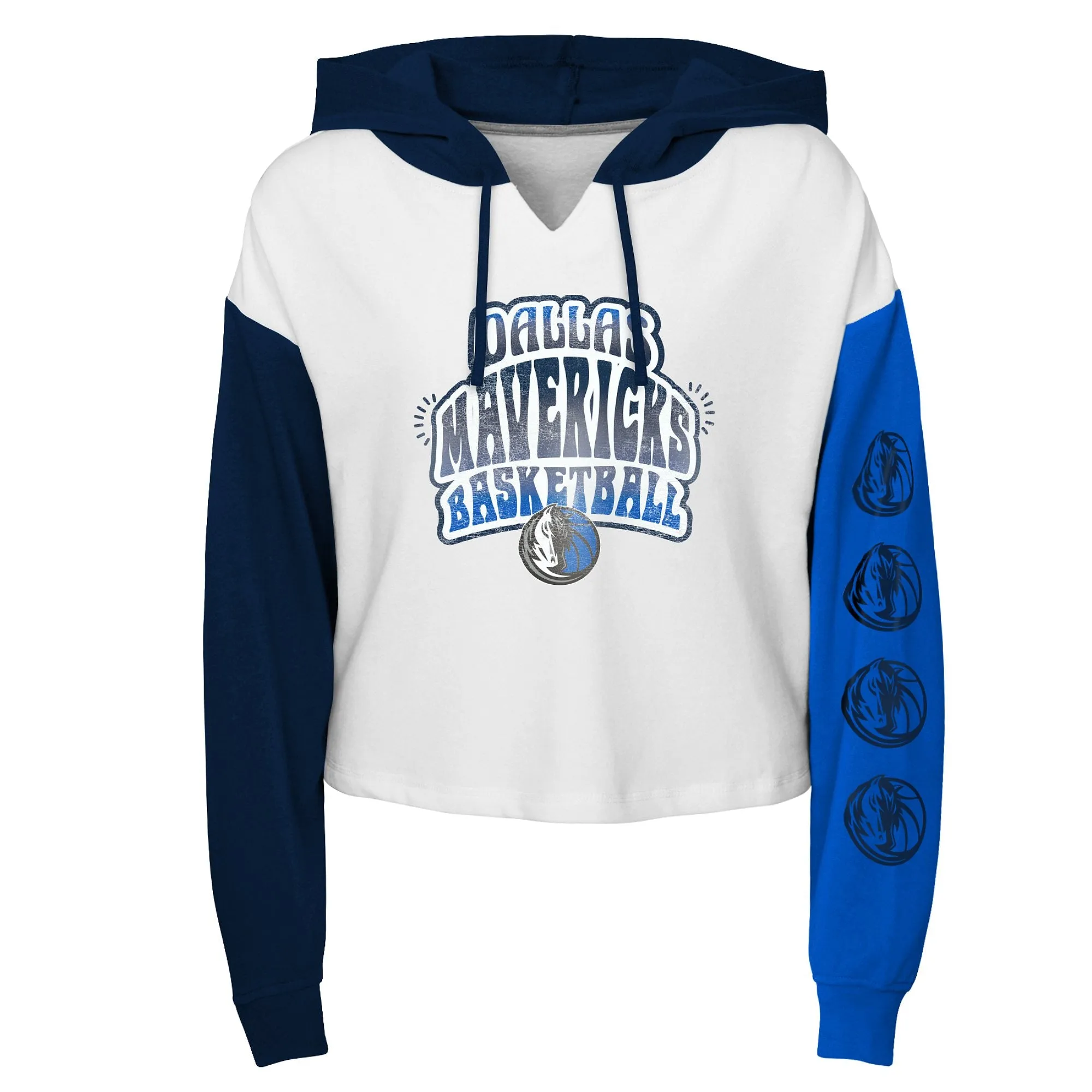 DALLAS MAVERICKS NIKE YOUTH GIRLS COLOR RUN HOODED LONG SLEEVE