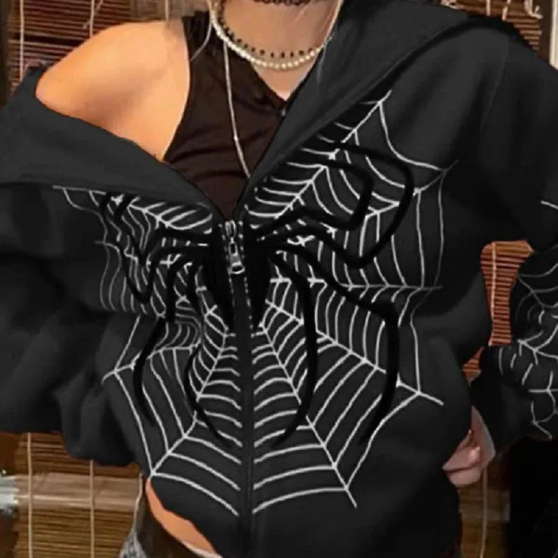 Dark Spider Web Top