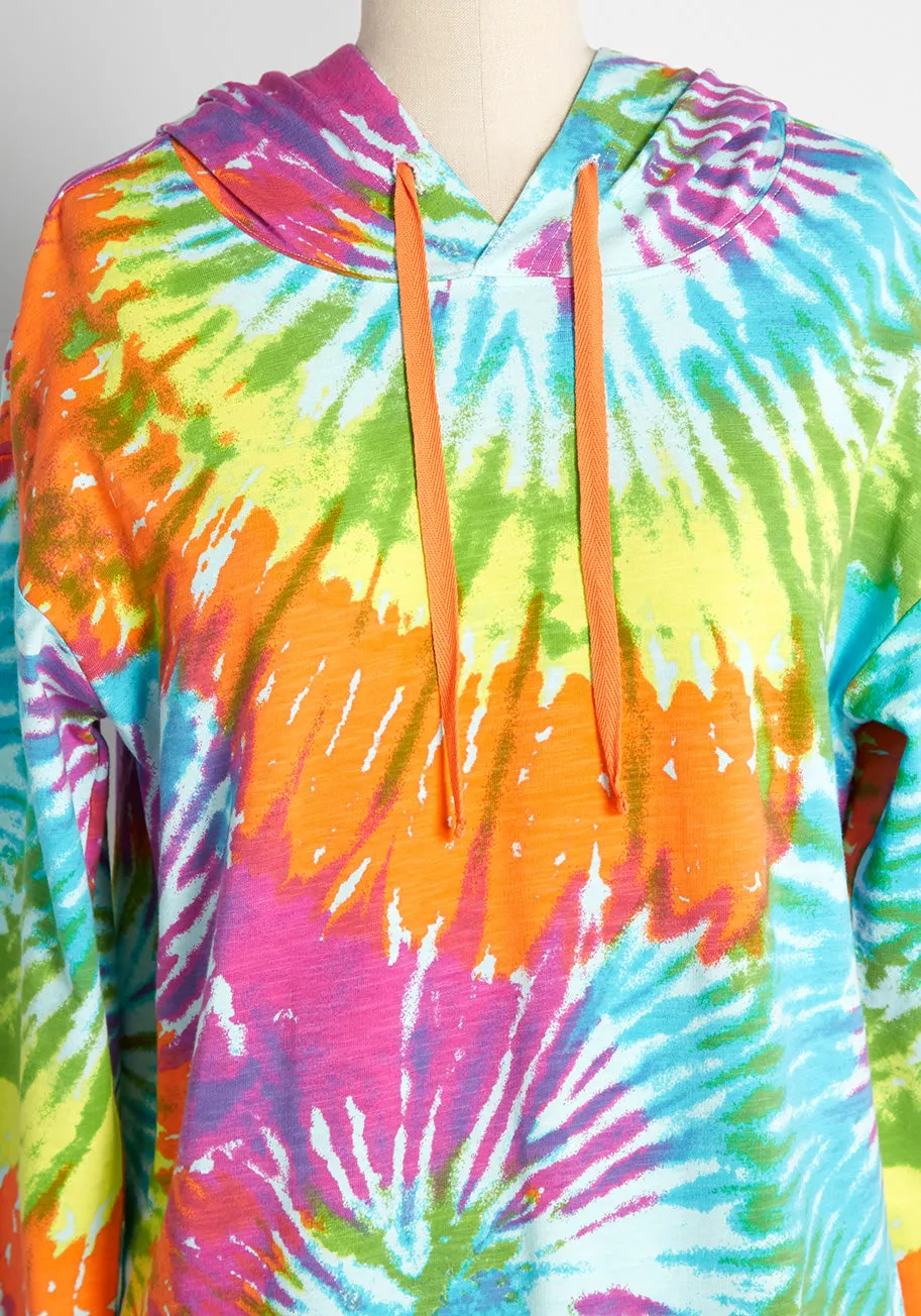 Day Tripping In Tie-Dye Hoodie