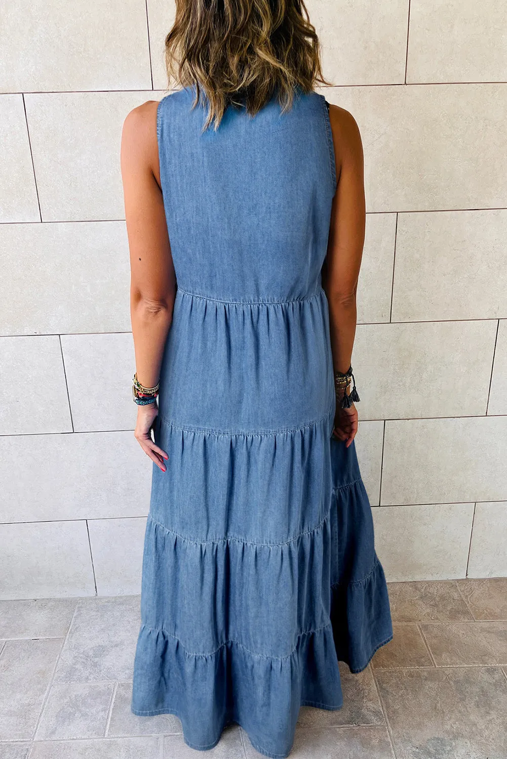 Denim Maxi Dress